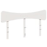 vidaXL Cadre de lit sans matelas blanc 135x190 cm bois de pin massif