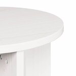 vidaXL Table basse 2 Pièces Blanc