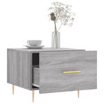 vidaXL Tables basses 2 Pièces sonoma gris 50x50x40 cm bois d'ingénierie