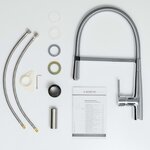 SCHÜTTE Mitigeur d'évier avec ressort en spirale NEW YORK chrome
