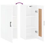 vidaXL Armoire murale blanc 34 5x34x90 cm bois d'ingénierie