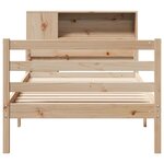 vidaXL Lit bibliothèque sans matelas 100x200 cm bois massif de pin