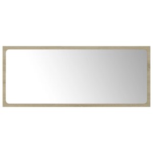 vidaXL Miroir de salle de bain Chêne sonoma 90x1 5x37 cm Aggloméré