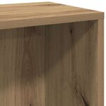 vidaXL Bibliothèque/Buffet chêne artisanal 66x30x98 cm bois ingénierie
