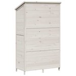 vidaXL Abri de jardin Blanc 106 5 x 56 x 176 cm Bois d'ingénierie
