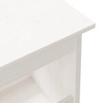 vidaXL Banc d'entrée blanc 100x28x45 cm bois de pin massif