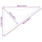 vidaXL Voile d'ombre Gris clair et blanc 3 x 4 x 5 m