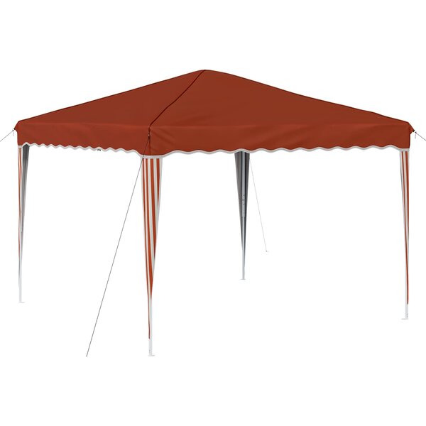 vidaXL Tente de fête pop-up 288 x 288 x 245 cm Terre cuite