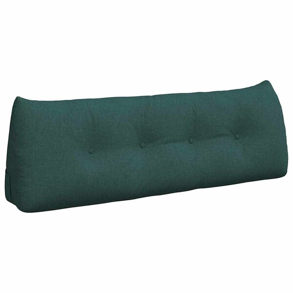 vidaXL Coussin de Dos Vert foncé 140 x 24 x 50 cm tissu