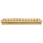 vidaXL Cadre de lit sans matelas 100x200 cm bois massif de chêne