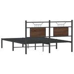 vidaXL Cadre de lit sans matelas chêne marron 140x200 cm