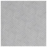 vidaXL Plaques à damier 4 Pièces Argent 40 x 40 cm Aluminium