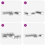 vidaXL Ensemble de canapés d'extérieur 8 pc Naturel