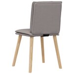 vidaXL Chaises à manger lot de 6 taupe tissu