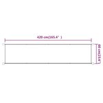 vidaXL Auvent vertical Terre cuite 60x420 cm Tissu oxford
