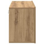 vidaXL Meuble TV mural chêne artisanal 80x30x41 cm
