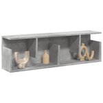 vidaXL Armoire murale 100x20x30 cm gris béton bois d'ingénierie
