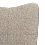 vidaXL Fauteuil relaxant Gris clair 62 x 67 x 95.5 cm tissu