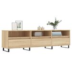 vidaXL Meuble TV chêne sonoma 150x30x44 5 cm bois d'ingénierie