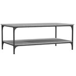 vidaXL Table basse sonoma gris 100x55x40 cm bois d'ingénierie