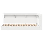 vidaXL Lit bibliothèque Blanc 75x190 cm en aggloméré