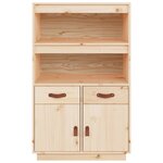 vidaXL Buffet haut 67x40x108 5 cm Bois massif de pin