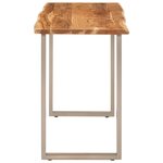 vidaXL Table à dîner 110x50x76 cm Bois d'acacia solide