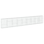 vidaXL Panier gabion avec couvercle 900x50x150 cm fer galvanisé