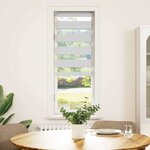 vidaXL Store zèbre blanc 45x150 cm largeur du tissu 40 9 cm polyester