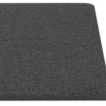 vidaXL Panneaux muraux 12 Pièces Gris foncé 60x30 cm Tissu 2 16 m²