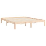 vidaXL Cadre de lit sans matelas bois de pin massif