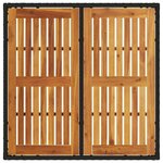 vidaXL Ensemble de salle à manger pour jardin 3 Pièces Noir Poly rotin
