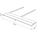 vidaXL Planche de terrasse 6 Pièces Marron foncé WPC