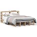 vidaXL Cadre de lit sans matelas 120x190 cm bois de pin massif