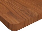 vidaXL Dessus de table carré Marron foncé 80x80x4cm Bois chêne traité