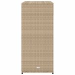 vidaXL Armoire de rangement jardin beige 105x55x113 cm résine tressée