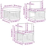vidaXL Ensemble de canapés d'extérieur 6 pc Naturel et Crème Polyester