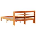 vidaXL Cadre de lit sans matelas cire marron 140x190cm bois pin massif