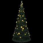 vidaXL Sapin de Noël artificiel pré-éclairé avec guirlandes vert 210cm