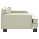 vidaXL Canapé pour enfants crème 70x45x30 cm similicuir