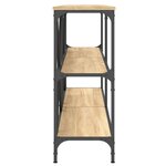 vidaXL Table console chêne sonoma 160x30x75cm bois d'ingénierie et fer