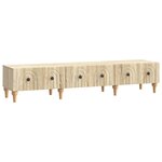 vidaXL Meuble TV Chêne Sonoma 147 x 34 5 x 30 cm Bois d'ingénierie