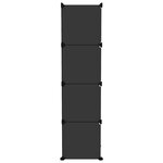 vidaXL Cubes de rangement 9 Pièces Noir PP