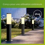 Borne LED extérieure Utrecht métal 20W - Gris