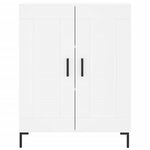 vidaXL Buffet haut Blanc 69 5x34x180 cm Bois d'ingénierie