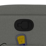 vidaXL Fauteuil de massage inclinable gris foncé tissu