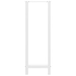 vidaXL Pieds de table de bar Blanc 2 pièces 50 x (110-111) cm Acier