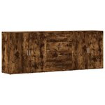 vidaXL Buffets 3 Pièces Chêne fumé Bois d'ingénierie