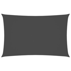 vidaXL Voile de parasol tissu oxford rectangulaire 2x5 m anthracite