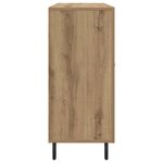vidaXL Buffet Chêne artisanal 90 x 34 x 80 cm Bois d'ingénierie